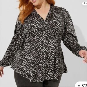 Torrid Leopard Print Blouse. New w/Tags.